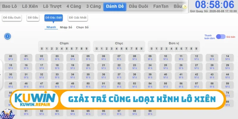 Giải trí cùng loại hình lô xiên