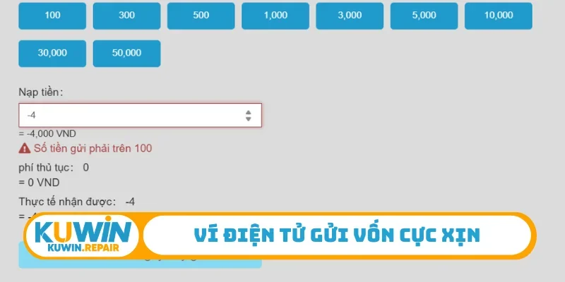 Ví điện tử gửi vốn cực xịn