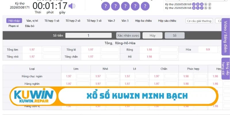 Xổ số Kuwin minh bạch